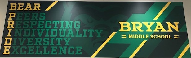 Bryan Middle Bear Pride banner